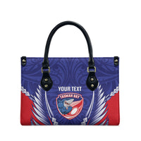Tasman Bay 2026 Rugby Custom Leather Bag NZ Maori Silver Fern LT14 - Polynesian Pride