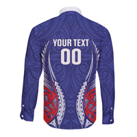 Tasman Bay 2026 Rugby Custom Long Sleeve Button Shirt NZ Maori Silver Fern LT14 - Polynesian Pride