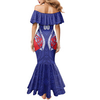 Tasman Bay 2026 Rugby Custom Mermaid Dress NZ Maori Silver Fern LT14 - Polynesian Pride