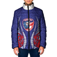 Tasman Bay 2026 Rugby Custom Padded Jacket NZ Maori Silver Fern
