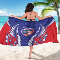 Tasman Bay 2026 Rugby Custom Sarong NZ Maori Silver Fern LT14 - Polynesian Pride