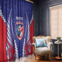 Tasman Bay 2026 Rugby Custom Window Curtain NZ Maori Silver Fern LT14 - Polynesian Pride