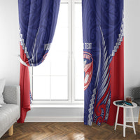 Tasman Bay 2026 Rugby Custom Window Curtain NZ Maori Silver Fern LT14 - Polynesian Pride