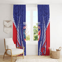 Tasman Bay 2026 Rugby Custom Window Curtain NZ Maori Silver Fern LT14 - Polynesian Pride