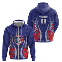 Tasman Bay 2026 Rugby Custom Zip Hoodie NZ Maori Silver Fern LT14 - Polynesian Pride
