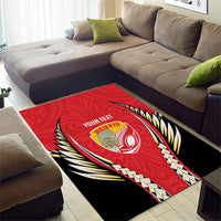 Waikato 2026 Rugby Custom Area Rug NZ Maori Silver Fern LT14 - Polynesian Pride