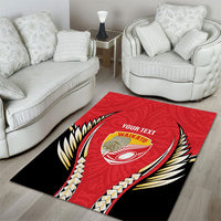 Waikato 2026 Rugby Custom Area Rug NZ Maori Silver Fern LT14 - Polynesian Pride