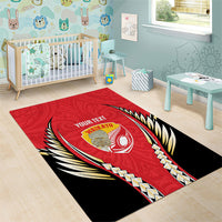 Waikato 2026 Rugby Custom Area Rug NZ Maori Silver Fern LT14 - Polynesian Pride