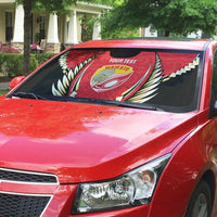 Waikato 2026 Rugby Custom Auto Sun Shade NZ Maori Silver Fern LT14 - Polynesian Pride