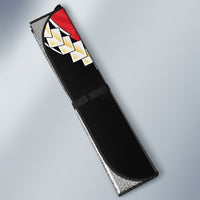Waikato 2026 Rugby Custom Auto Sun Shade NZ Maori Silver Fern LT14 - Polynesian Pride