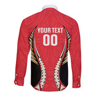 Waikato 2026 Rugby Custom Long Sleeve Button Shirt NZ Maori Silver Fern LT14 - Polynesian Pride