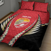 Waikato 2026 Rugby Custom Quilt Bed Set NZ Maori Silver Fern LT14 - Polynesian Pride