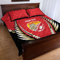 Waikato 2026 Rugby Custom Quilt Bed Set NZ Maori Silver Fern LT14 - Polynesian Pride