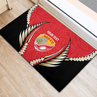 Waikato 2026 Rugby Custom Rubber Doormat NZ Maori Silver Fern LT14 - Polynesian Pride