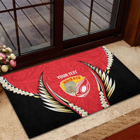 Waikato 2026 Rugby Custom Rubber Doormat NZ Maori Silver Fern LT14 - Polynesian Pride