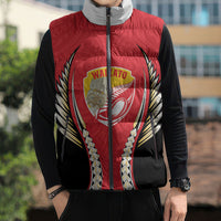 Waikato 2026 Rugby Custom Sleeveless Puffer Jacket NZ Maori Silver Fern
