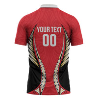 Waikato 2026 Rugby Custom Zipper Polo Shirt NZ Maori Silver Fern LT14 - Polynesian Pride