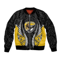 Wellington 2026 Rugby Custom Bomber Jacket NZ Maori Silver Fern