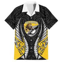 Wellington 2026 Rugby Custom Hawaiian Shirt NZ Maori Silver Fern LT14 Black - Polynesian Pride