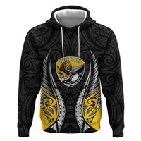 Wellington 2026 Rugby Custom Hoodie NZ Maori Silver Fern LT14 Pullover Hoodie Black - Polynesian Pride