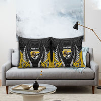 Wellington 2026 Rugby Custom Pillow Cover NZ Maori Silver Fern LT14 - Polynesian Pride
