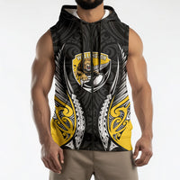 Wellington 2026 Rugby Custom Sleeveless Zip Hoodie NZ Maori Silver Fern