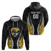 Wellington 2026 Rugby Custom Zip Hoodie NZ Maori Silver Fern LT14 - Polynesian Pride