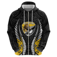 Wellington 2026 Rugby Custom Zip Hoodie NZ Maori Silver Fern LT14 - Polynesian Pride