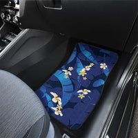 Teal Purple Banana Leaf Hawaii Car Mats Lau Maia Plumeria Tropical Summer Vibes LT14 - Polynesian Pride