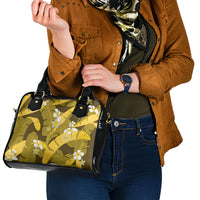 Yellow Banana Leaf Hawaii Shoulder Handbag Lau Maia Plumeria Tropical Summer Vibes
