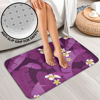 Purple Banana Leaf Hawaii Bathroom Set Lau Maia Plumeria Tropical Summer Vibes
