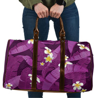 Purple Banana Leaf Hawaii Travel Bag Lau Maia Plumeria Tropical Summer Vibes LT14 Purple - Polynesian Pride