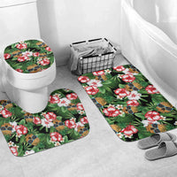Pineapple Skull Aloha Hawaii Bathroom Set Summer Vibes Tropical Seamless Pattern - Polynesian Pride