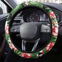 Pineapple Skull Aloha Hawaii Steering Wheel Cover Summer Vibes Tropical Seamless Pattern - Polynesian Pride