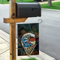 Aloha Hawaii Surfing Skull Garden Flag Shaka Skeleton Ride The Waves - Polynesian Pride