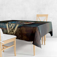 Aloha Hawaii Surfing Skull Tablecloth Shaka Skeleton Ride The Waves - Polynesian Pride