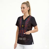 Personalised Philippines Barong Tagalog Freemasonry Scrub Top Filipino Masonic Polynesian Pattern LT14 - Polynesian Pride