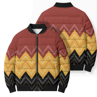 Kaokao Maori Tukutuku Inspired New Zealand Bomber Puffer Jacket LT14 - Polynesian Pride