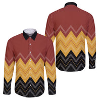 Kaokao Maori Tukutuku Inspired New Zealand Family Matching Mermaid Dress and Hawaiian Shirt LT14 Dad's Shirt - Long Sleeve Multicolor - Polynesian Pride