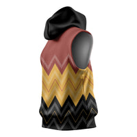 Kaokao Maori Tukutuku Inspired New Zealand Sleeveless Hoodie LT14 - Polynesian Pride