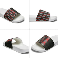 Roimata Toroa Maori Taniko Inspired New Zealand Slide Sandals LT14 - Polynesian Pride