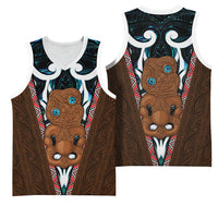 New Zealand Whakairo Basketball Jersey Tiki Maori Carving Taniko Motifs LT14 - Polynesian Pride