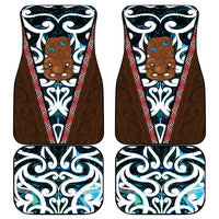 New Zealand Whakairo Car Mats Tiki Maori Carving Taniko Motifs LT14 - Polynesian Pride