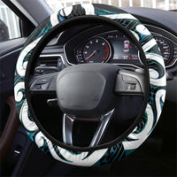 New Zealand Whakairo Steering Wheel Cover Tiki Maori Carving Taniko Motifs LT14 - Polynesian Pride