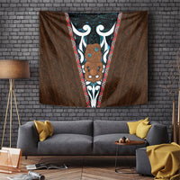 New Zealand Whakairo Tapestry Tiki Maori Carving Taniko Motifs LT14 Multicolor - Polynesian Pride