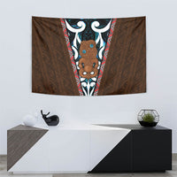 New Zealand Whakairo Tapestry Tiki Maori Carving Taniko Motifs LT14 - Polynesian Pride