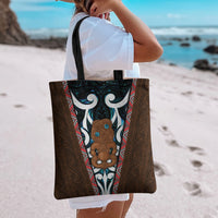 New Zealand Whakairo Tote Bag Tiki Maori Carving Taniko Motifs LT14 - Polynesian Pride