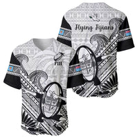 Fiji Tapa Rugby Baseball Jersey Flying Fijian 2023 World Cup With Dabbing Ball LT14 - Polynesian Pride