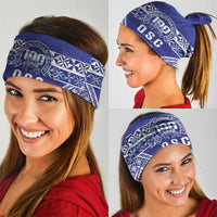 Personalised Queen Salote College Neck Gaiter Kolisi Fefine 100th Anniversary Kupesi Blue - Polynesian Pride