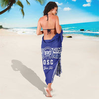 Personalised Queen Salote College Sarong Kolisi Fefine 100th Anniversary Kupesi Blue - Polynesian Pride